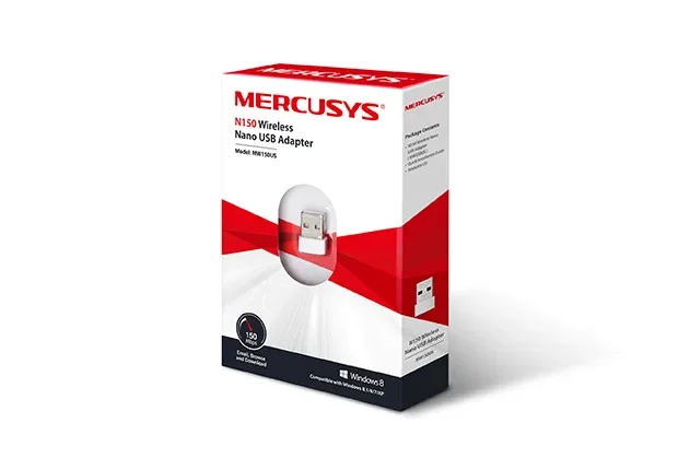 Adaptador Mercusys inalámbrico Nano N150 MW150US