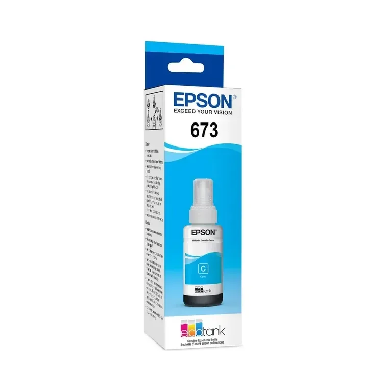 Botella Epson T673220 Cyan L800