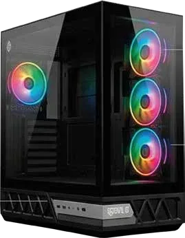 Chasis Gamer EVIL G Model N7-GLASS (480*213*498MM) Con 4 Ventiladores ARGB + Control