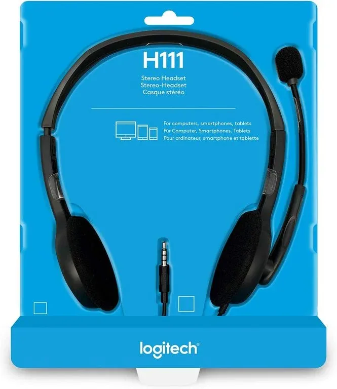 Diadema Logitech Stereo H111 Plug