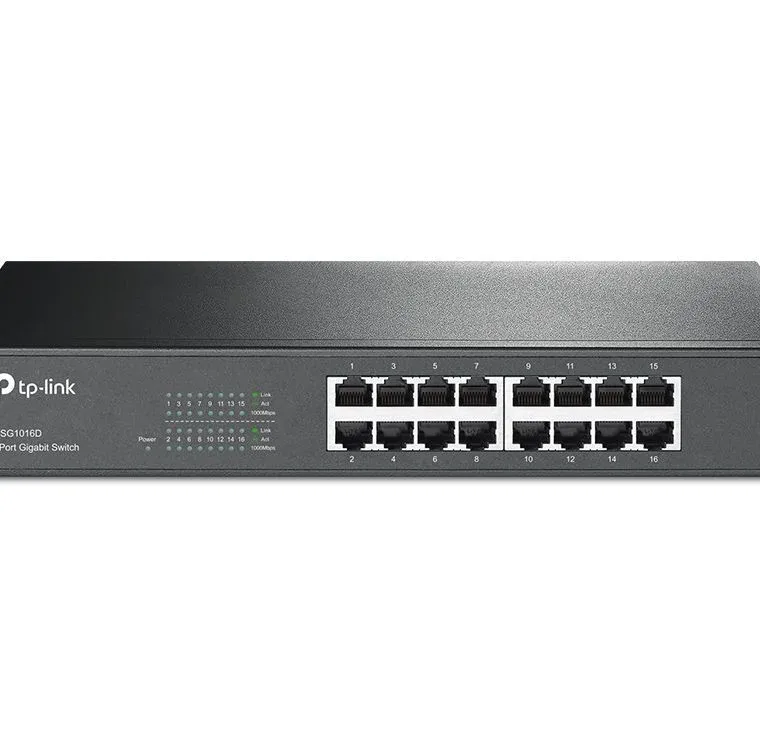 Switch de 16 puertos Gigabit para escritorio / montaje en rack