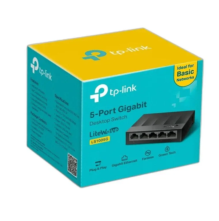 Switch de Escritorio de 5 Puertos 10/100/1000Mbps
