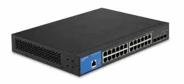 Switch Escritorio 24 Puertos Gigabit Ethernet con 4 enlaces ascendentes SFP+ de 10 G Administrable