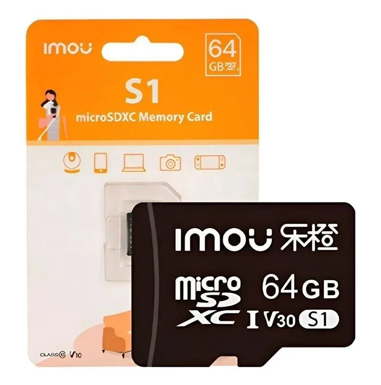 Tarjeta Memoria MicroSD 64GB Imou C10/U3/V30