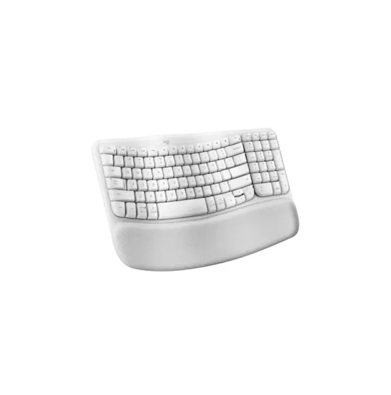 Teclado Logitech Wave Ergo. BT Inalámbrico Blanco