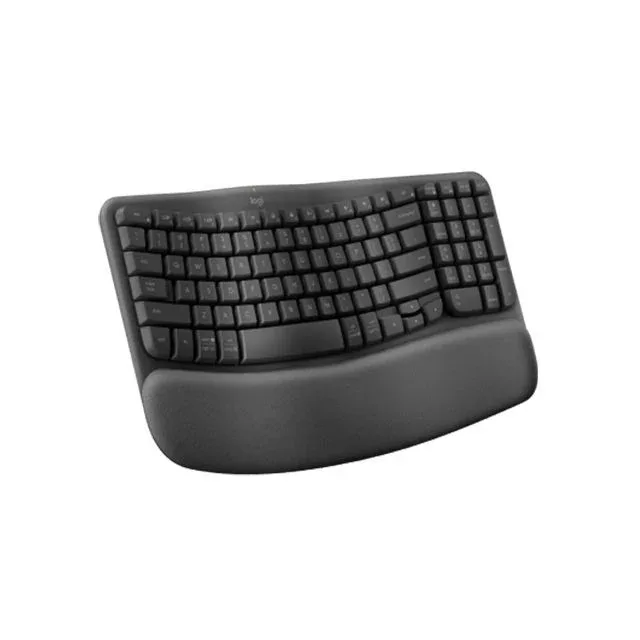 Teclado Logitech Wave Ergo. BT Inálambrico Graﬁto